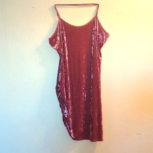 Velvet plus size dress